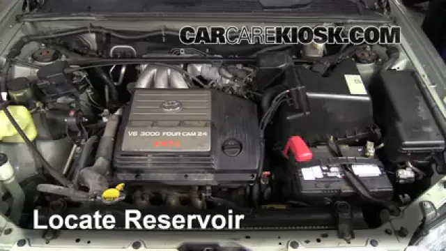 2001 Toyota Highlander 3.0L V6 Líquido limpiaparabrisas Agregar líquido